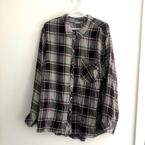 Dex Plus-Size Plaid Button-Up in 3X